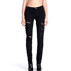 KSUBI ROXANNE TRASHED BLACK JEANS 27